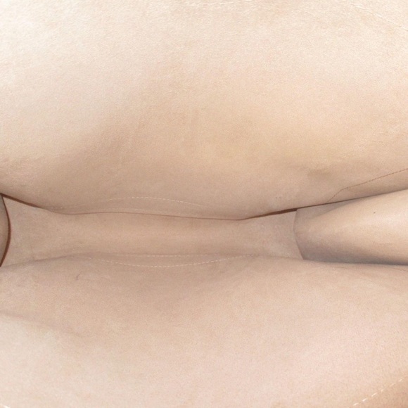 Michael Kors Light Pink/Gold Faux Suede 1 Pocket Tote Bag Purse - Picture 5 of 5